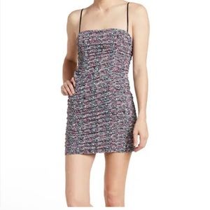 NWT AFRM kochi ruched mini dress